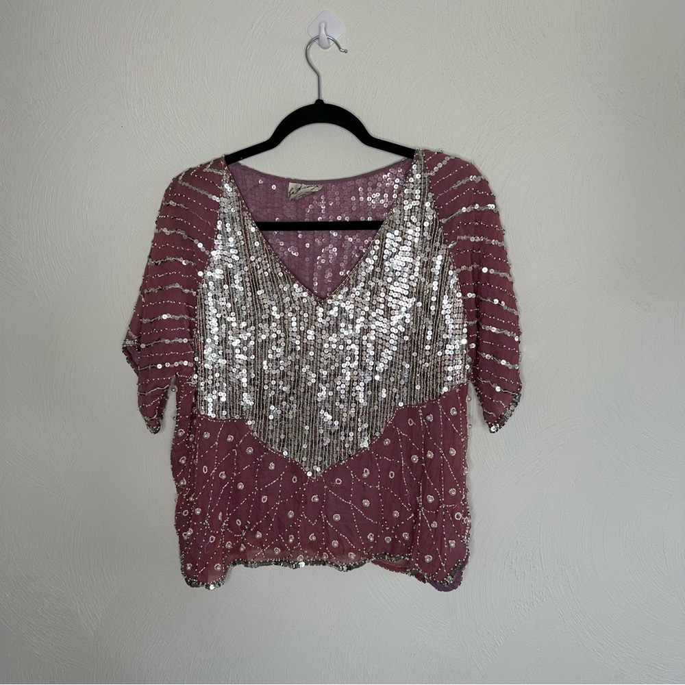 Le Mieux 100% Silk Vintage Blouse